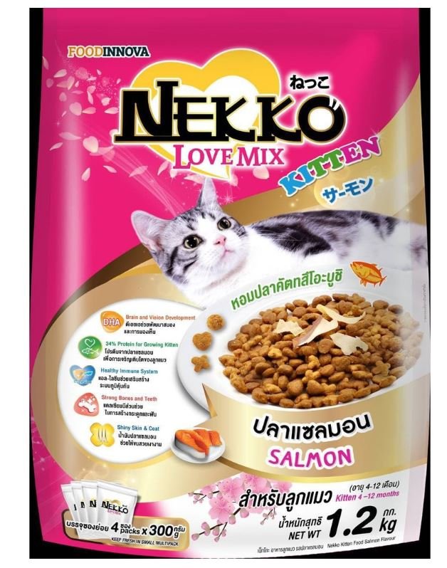 Nekko Love Mix -ลูกแมว ปลาแซลมอน